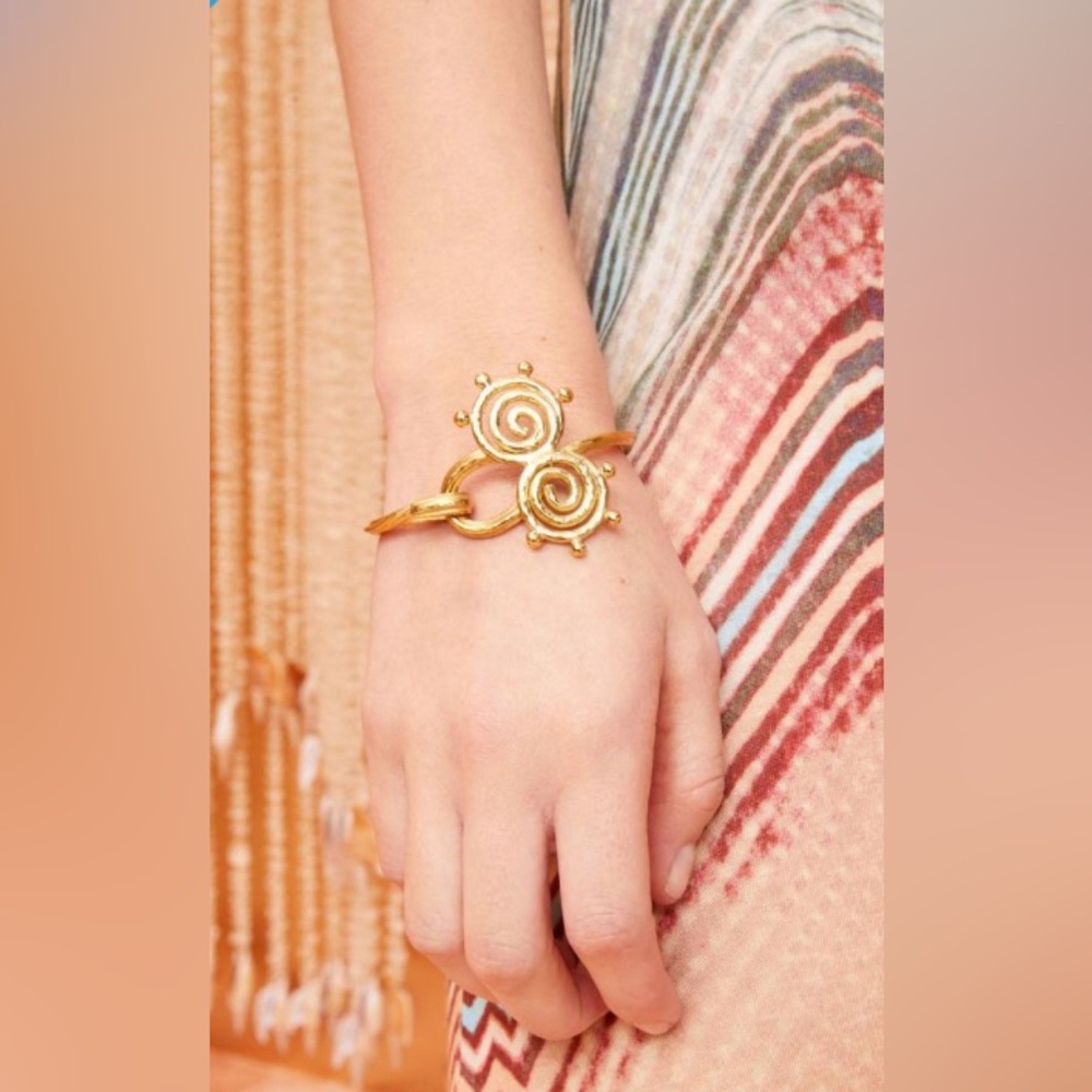 Ulla Johnson Hand Hammered Spiral Bracelet